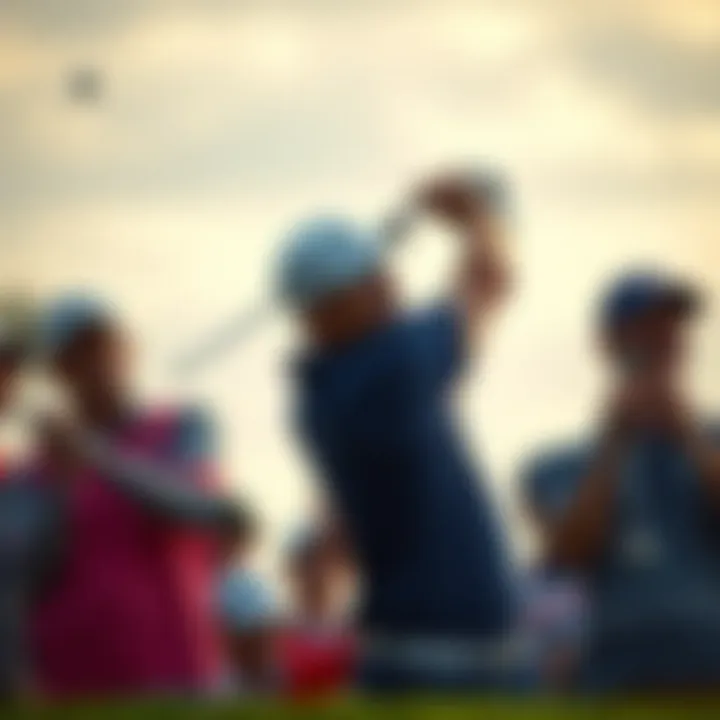 Golf Players in Action at the Ryder Cup Golf players in action during the Ryder Cup, illustrating competitive spirit