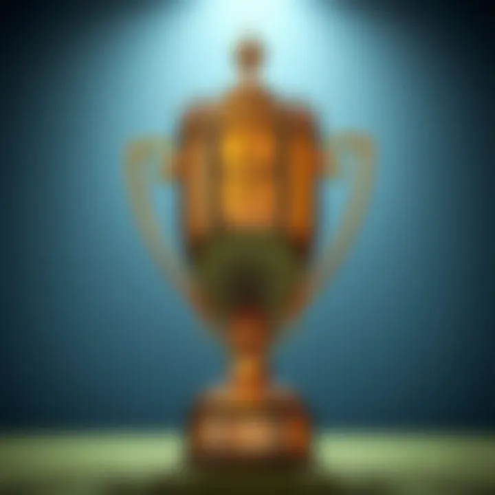 The Prestigious Ryder Cup Trophy An iconic trophy symbolizing the prestigious Ryder Cup competition