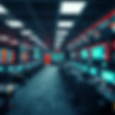 Overview of a modern betting room environment