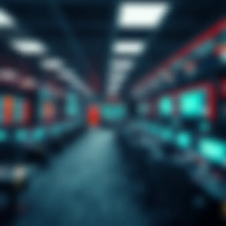 Overview of a modern betting room environment