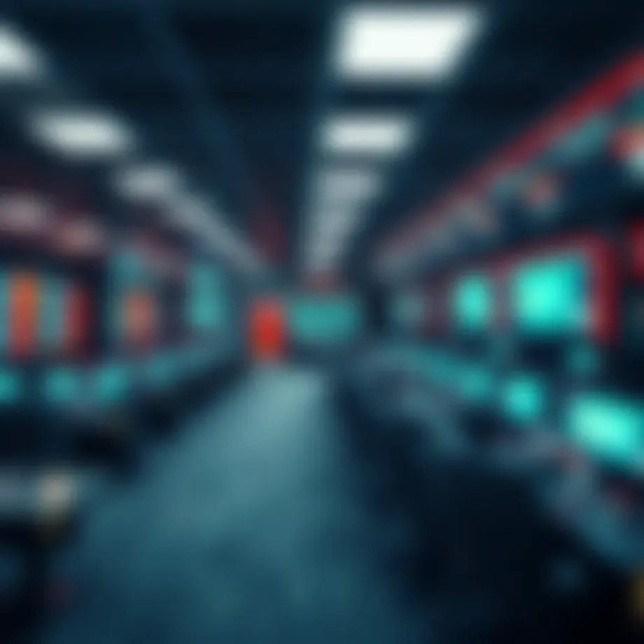 Overview of a modern betting room environment