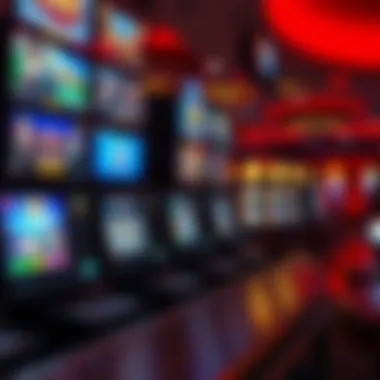 A diverse array of gaming options displayed on screens