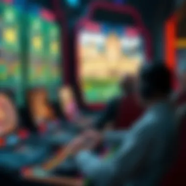 A futuristic gaming interface showcasing advanced technology