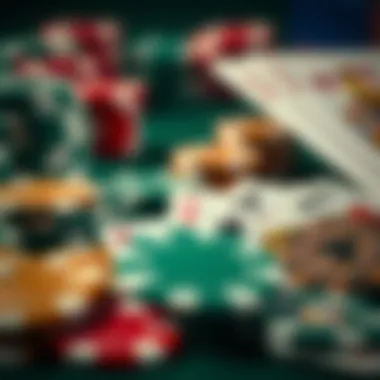 The Essence of Gaming Discounts A close-up of chips and cards representing the essence of gaming