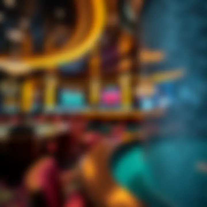 Luxurious interior design of a casino