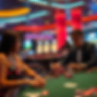 Social interaction in a casino setting
