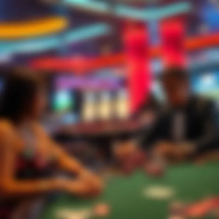 Social interaction in a casino setting