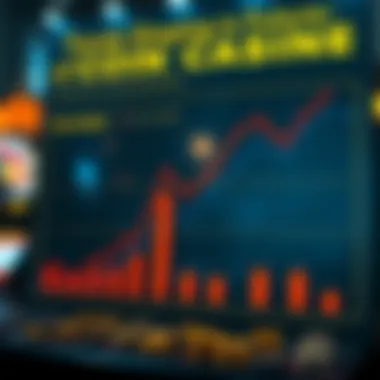 Chart displaying trends in the popularity of coin casinos
