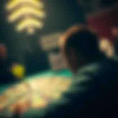 Visual representation of psychological aspects in betting