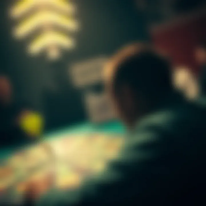 Visual representation of psychological aspects in betting