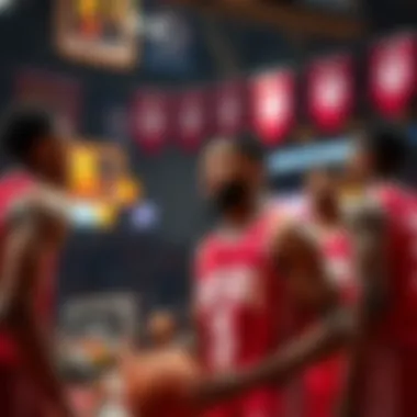 Indiana team showcasing competitive spirit on the court