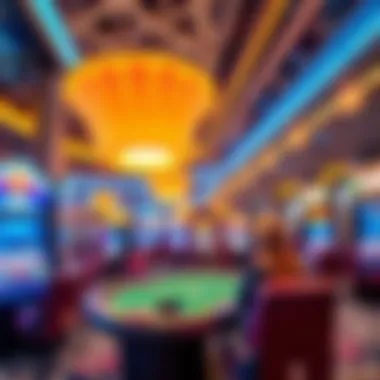 A futuristic depiction of live casino evolution and technological advancements