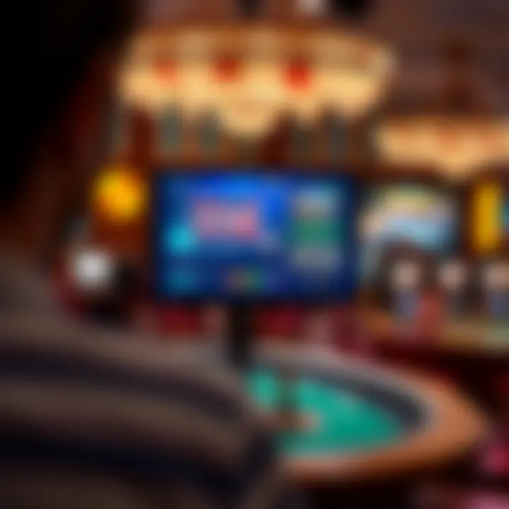 A digital interface highlighting user engagement features in live casinos