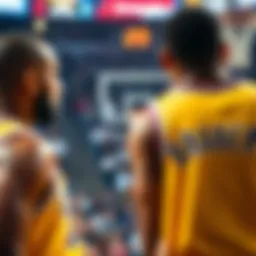 Live NBA game action highlighting intense moments