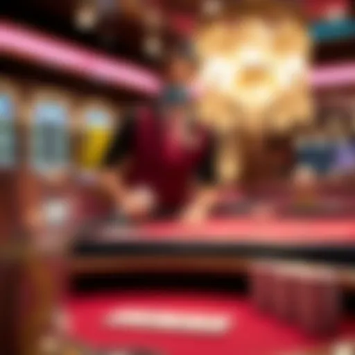 A visual representation of online baccarat game