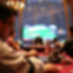 Conceptual illustration of online casino betting