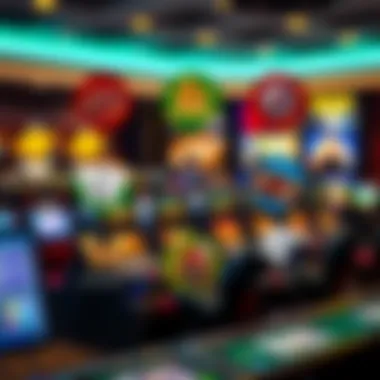 Variety of Games in Online Casinos A diagram illustrating different types of online casino games available to players