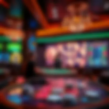 An immersive live casino experience with a dealer and virtual table.