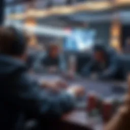 Strategic online poker gameplay scenario