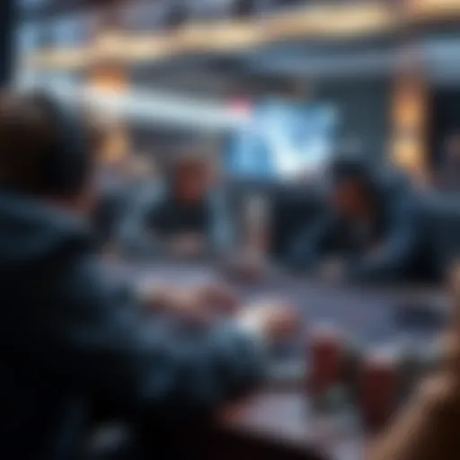 Strategic online poker gameplay scenario