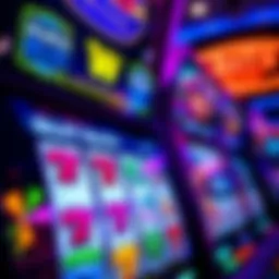 Detailed view of an online slot machine interface