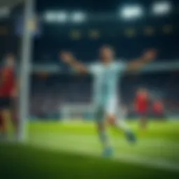 Sergio Aguero celebrating a goal