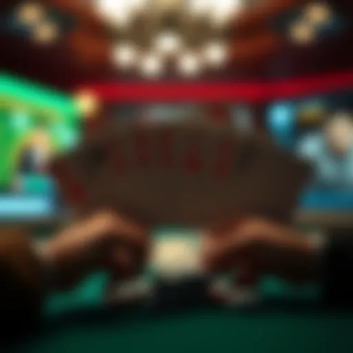 Visual representation of poker hands in Texas Hold'em