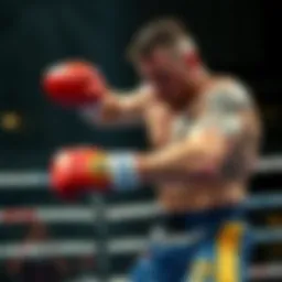 Alexander Volkanovski in action during a match