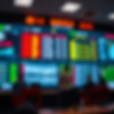 Innovations in Betting Technologies A high-tech digital display illustrating betting technologies