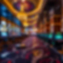 Luxurious gaming floor in a top casino